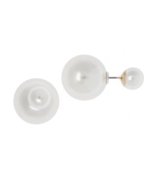Anne Klein - Pearl Double Stud Earrings | Lord & Taylor