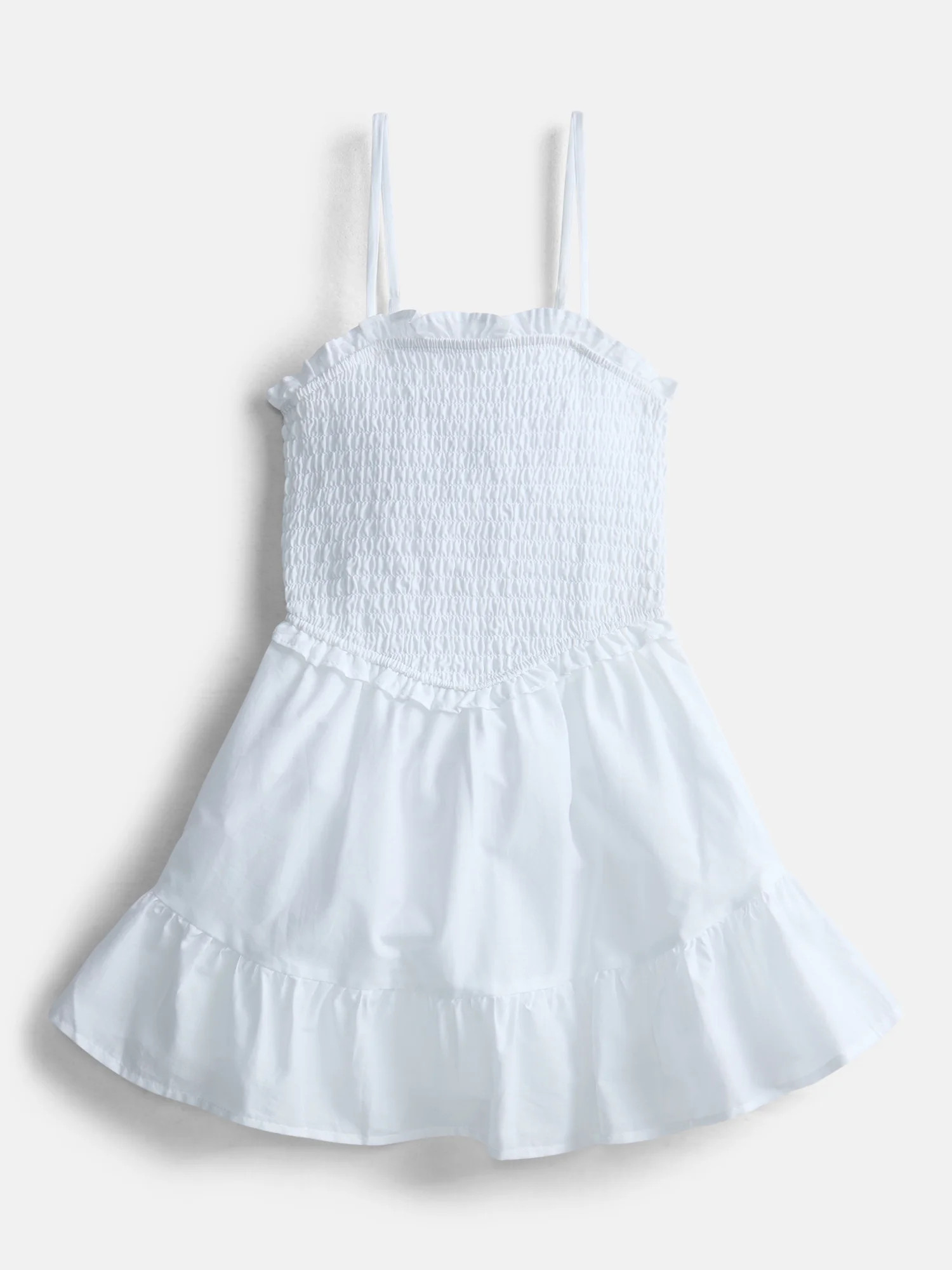 Weekend Academy Girls Smocked Ruffle Dress, Sizes 4-18 | Walmart (US)