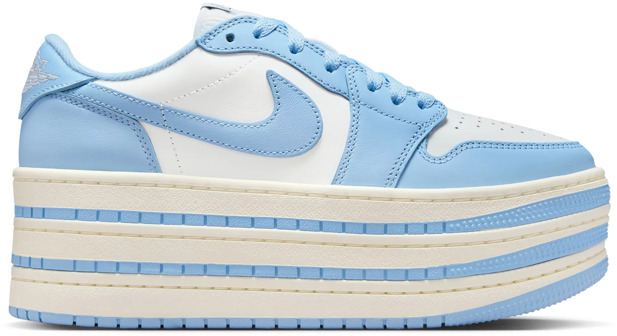 Air Jordan 1 Triple Stack Women's Shoes, M8/W9.5, Psychic Blue/Psychic Blue/White/Sail | DICK'S Sporting Goods