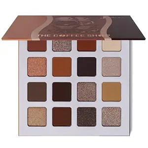 Juvia's Place Coffee Shop Eyeshadow Palette - 16 Pan Palette, Tan, Auburn, & Rich Dark Chocolate,... | Amazon (US)