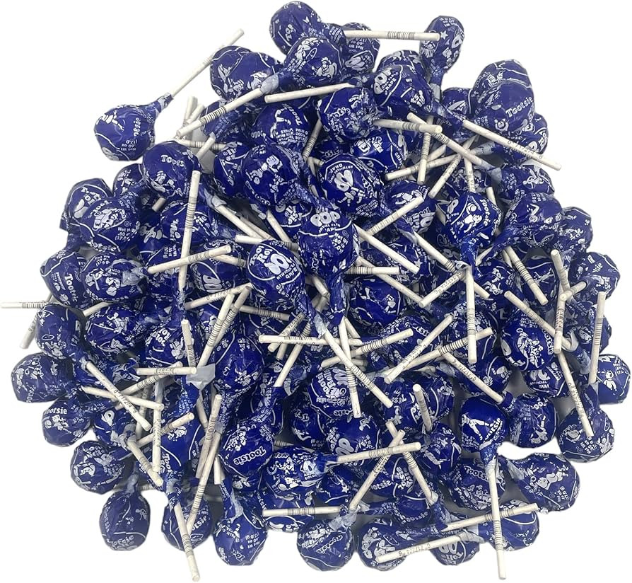 Grape Tootsie Pops 40 Piece Bulk Candy Pack Individually Wrapped Lollipops - Approx. 1.68 Lbs of ... | Amazon (US)