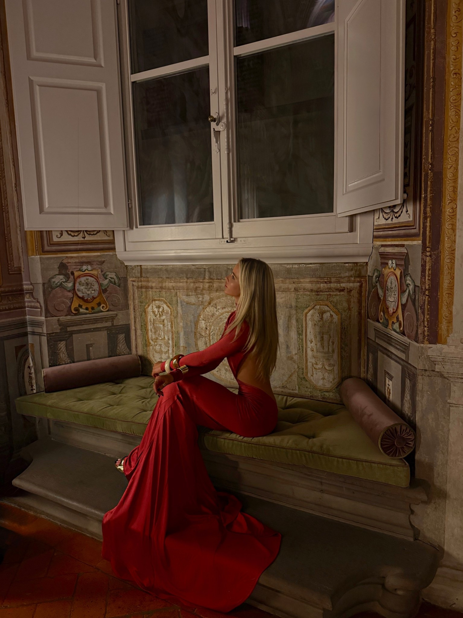 high neck backless red dress ❤️ wearing size XS 5’9” 

#LTKSeasonal #LTKFindsUnder100 #LTKTravel