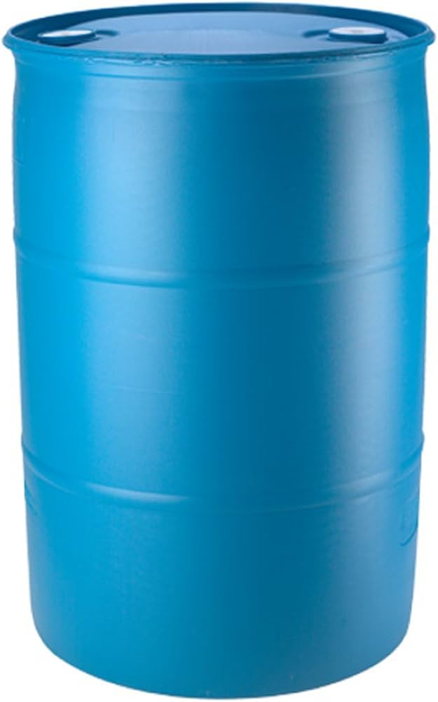 55 Gallon Blue Water Barrel | Solid Mold |2 Inch Bung Holes, Good for Long Term Drinking Water Us... | Amazon (US)