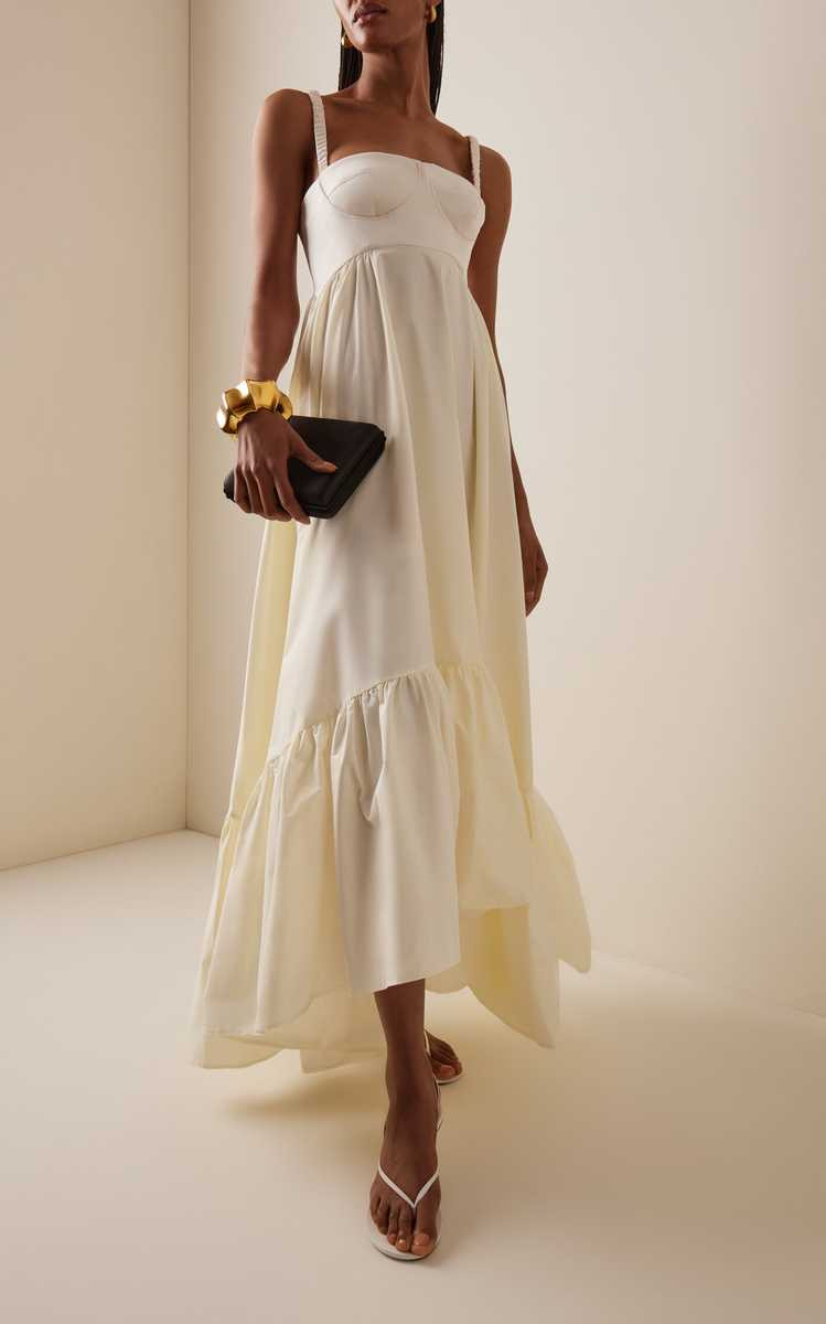 Snowdrop Asymmetric Cotton-Blend Maxi Dress | Moda Operandi (Global)