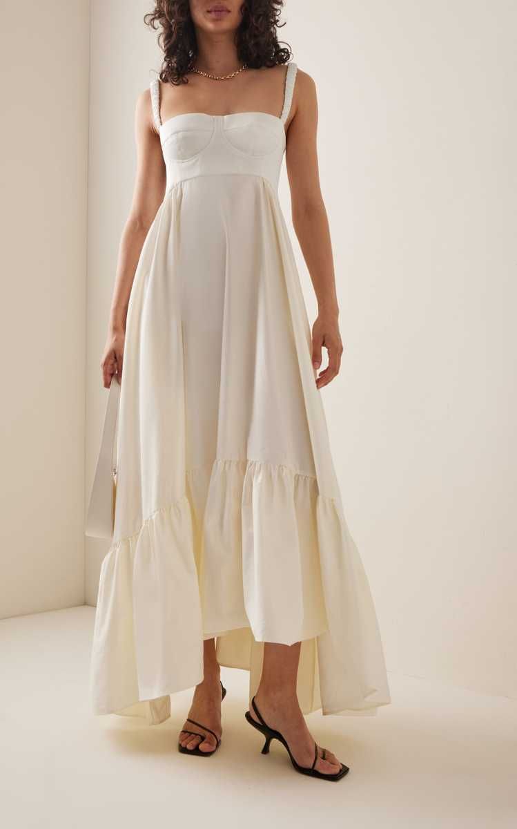 Snowdrop Asymmetric Cotton-Blend Maxi Dress | Moda Operandi (Global)