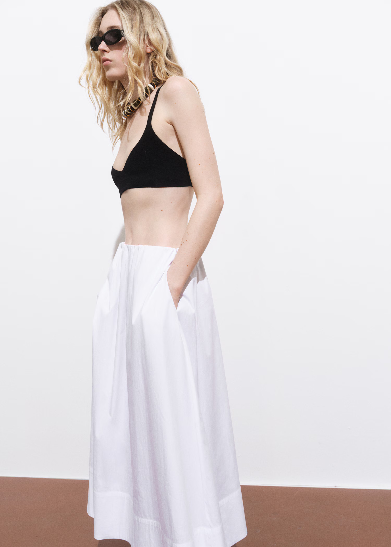 Flared cotton skirt - Women | MANGO United Kingdom | MANGO (UK)