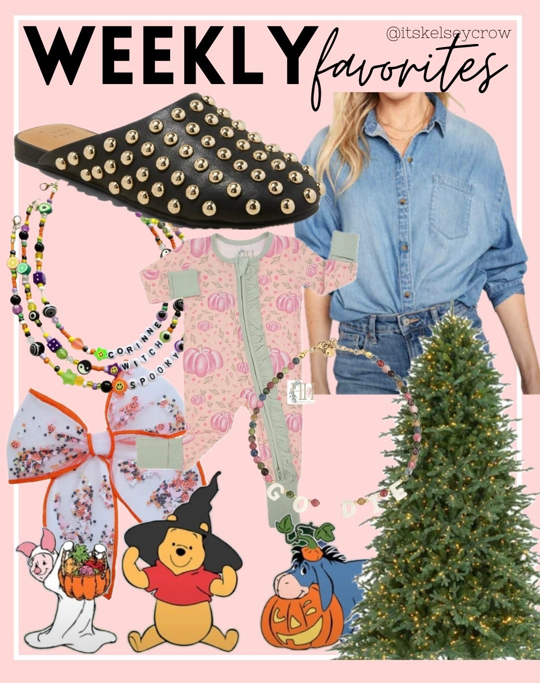 KELSEY15 for 15% off the bamboo pjs! 

Best sellers favorites denim shirt fall toddler name necklace bamboo pjs Christmas tree Pooh Halloween decor bows shoes target old navy flats 

#LTKBaby #LTKSeasonal #LTKStyleTip