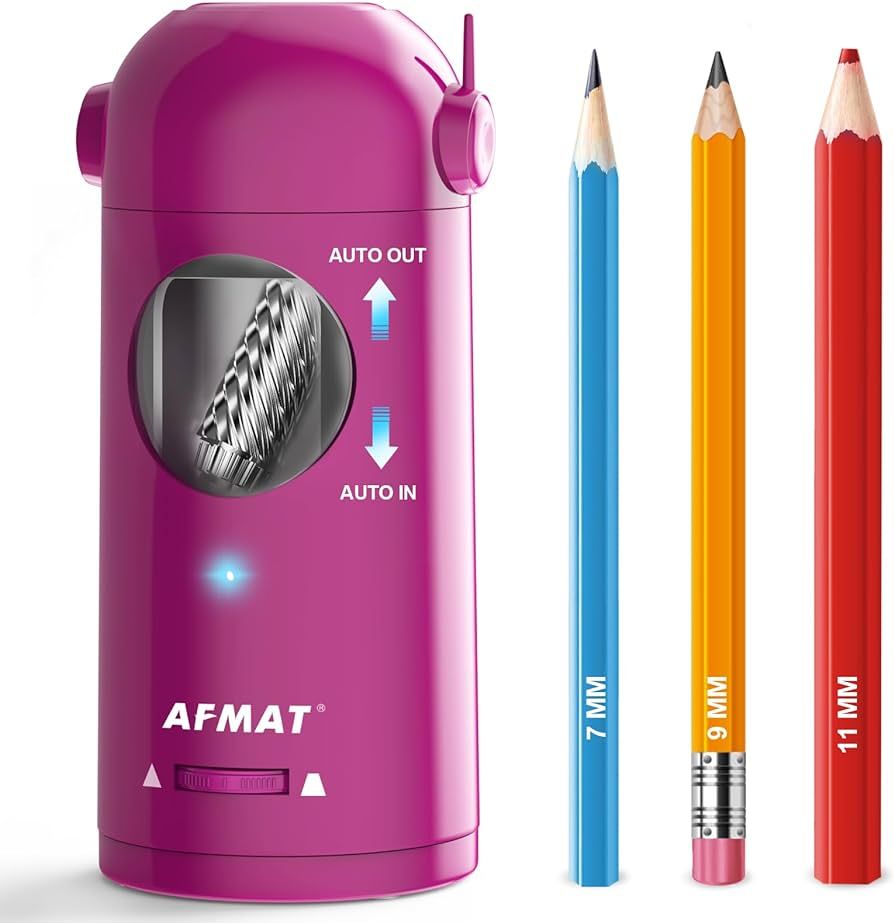 AFMAT Electric Pencil Sharpener, Fully Automatic Pencil Sharpener for Colored Pencils 7-11.5mm, A... | Amazon (US)