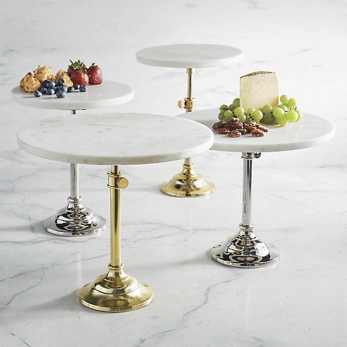 Abbey Adjustable Marble-top Server | Frontgate | Frontgate