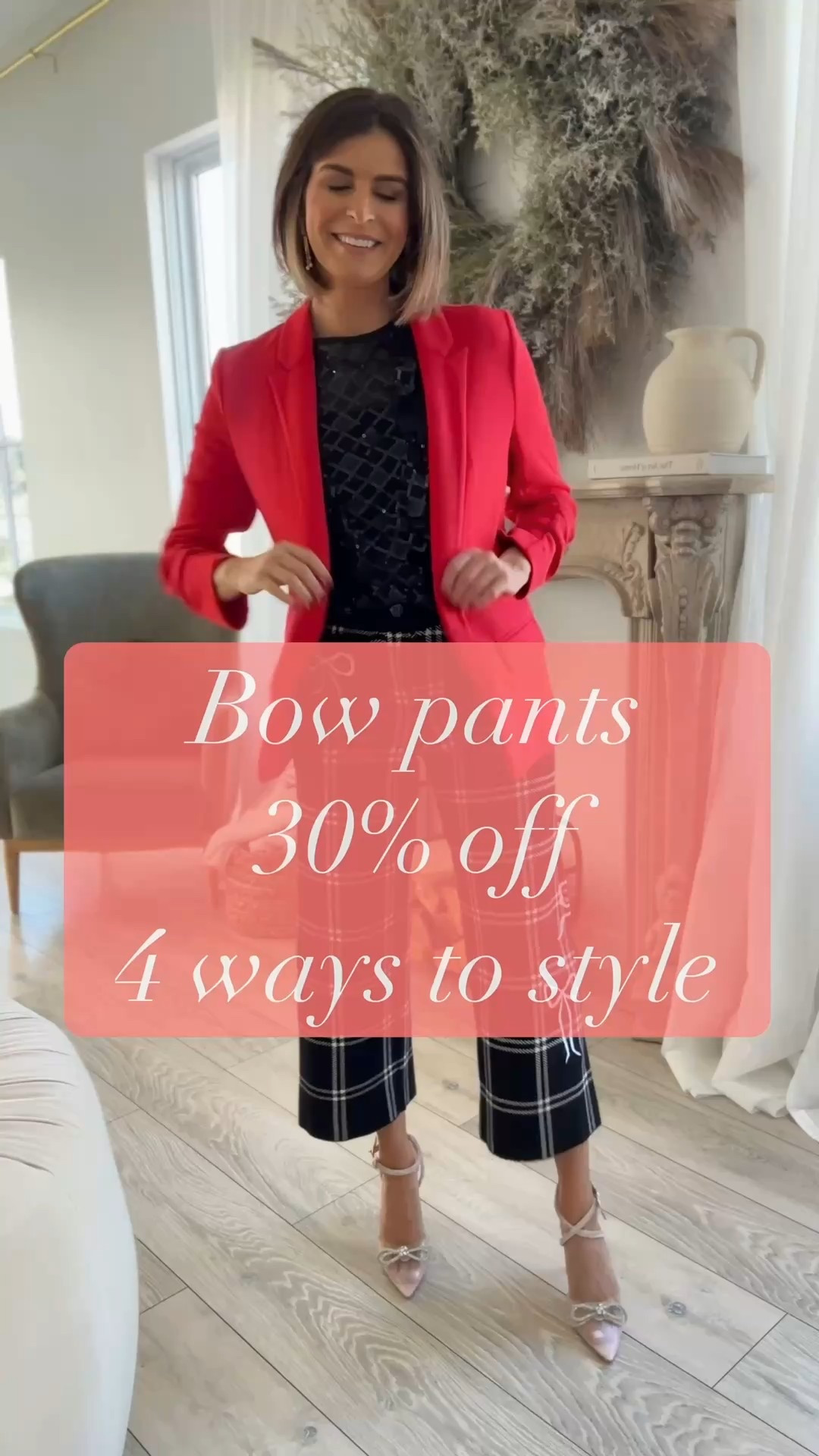 Bow pants styled 4 ways because I’m committed to versatility… and also to not doing laundry.

#LTKHoliday #LTKgrwm #LTKGiftGuide