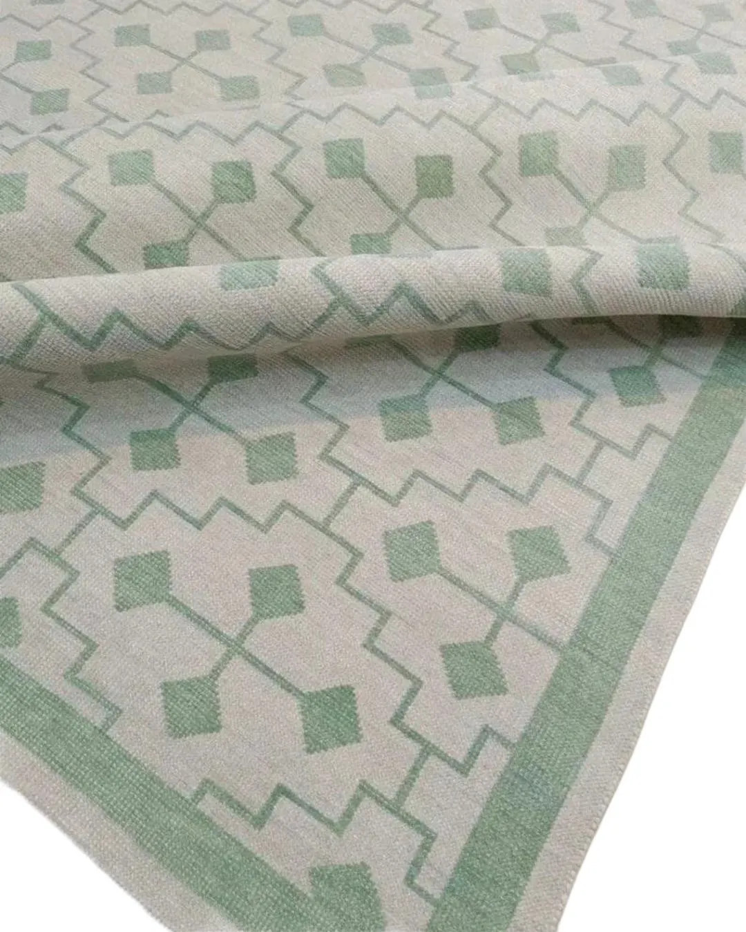 Vintage Turkish Oushak Rug: 6x9 Green Wool Distressed Design - Etsy | Etsy (US)