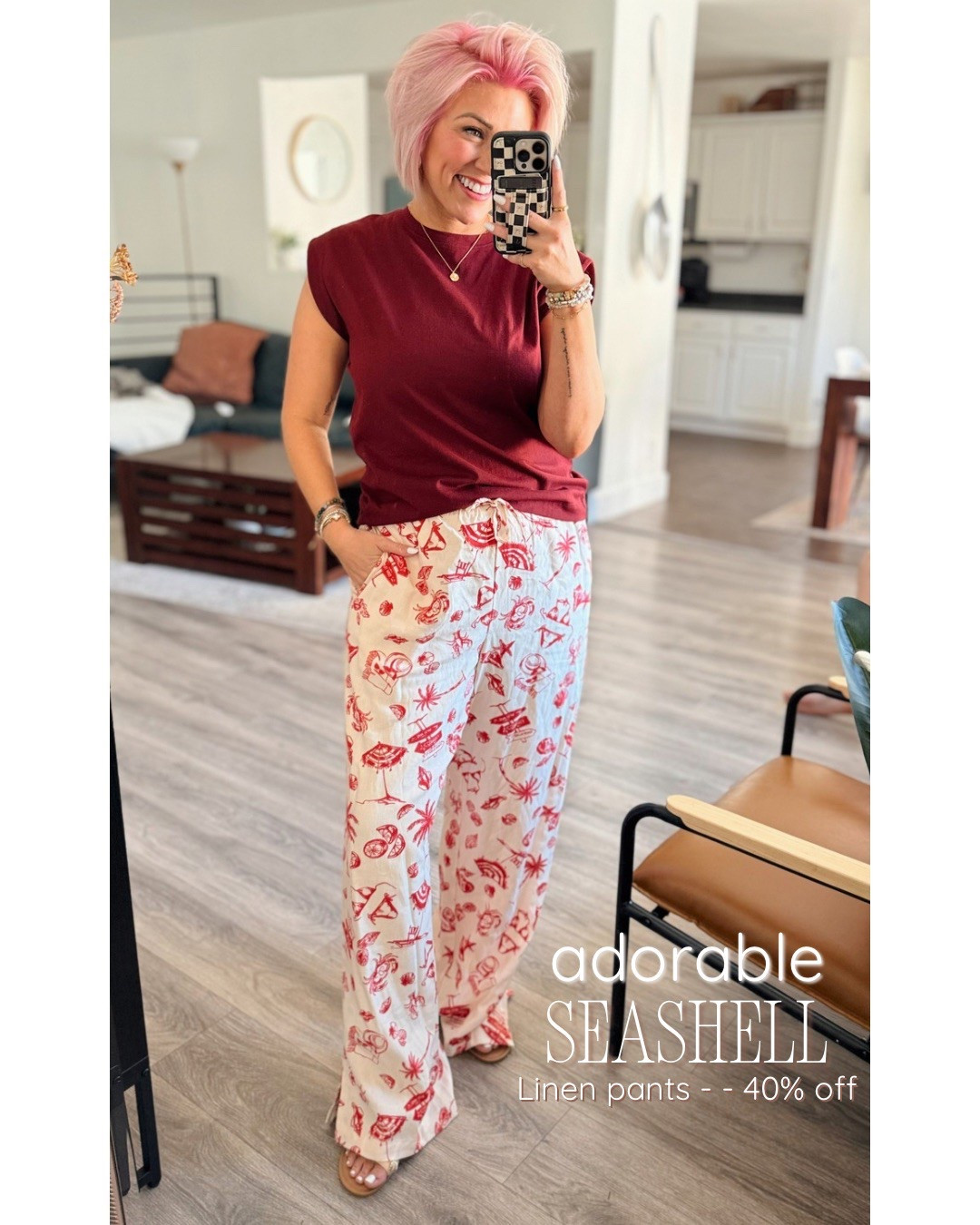 Simply obsessed with these beach linen pants and this extended shoulder tee from Target!! Wearing the medium in both! 

#LTKFindsUnder50 #LTKSeasonal #LTKSaleAlert