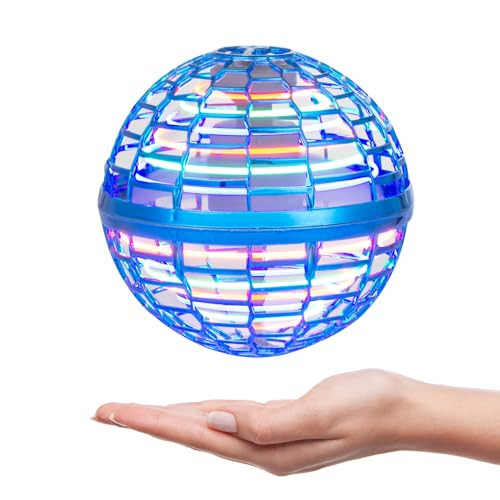 Galaxy Ball 2024 Flying Orb Ball: Cosmic Globe Boomerang Ball with Led Lights, Hover Ball, Flying Spinner, Hand Drone for Kids, Girls, Boy Toys Age 6 7 8 9 10 11 12 Kids Cool, Blue | Amazon (US)