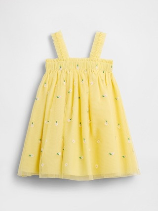 Baby & Toddler Embroidered Daisy Tulle Dress | Gap (US)