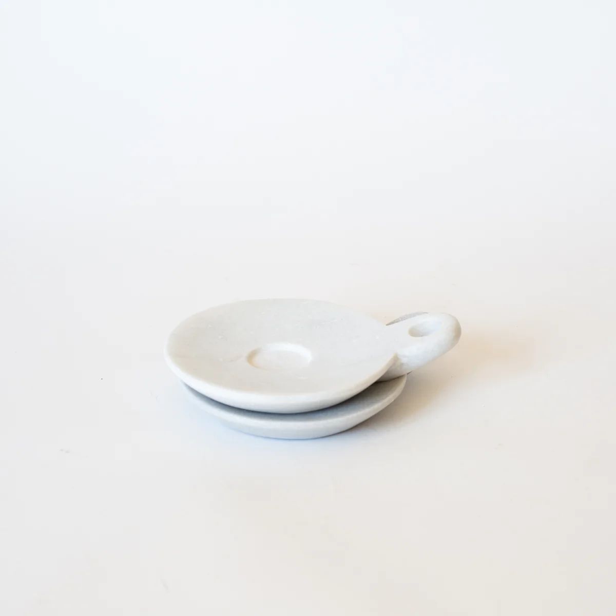 Carved Marble Dish with Handle | Stoffer Home