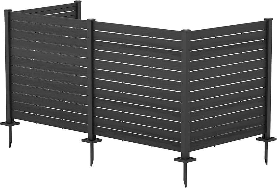 Kozyard 50" W x 48" H Outdoor Privacy Screens Aluminum Post, Air Conditioner Fence Panels, Pool E... | Amazon (US)