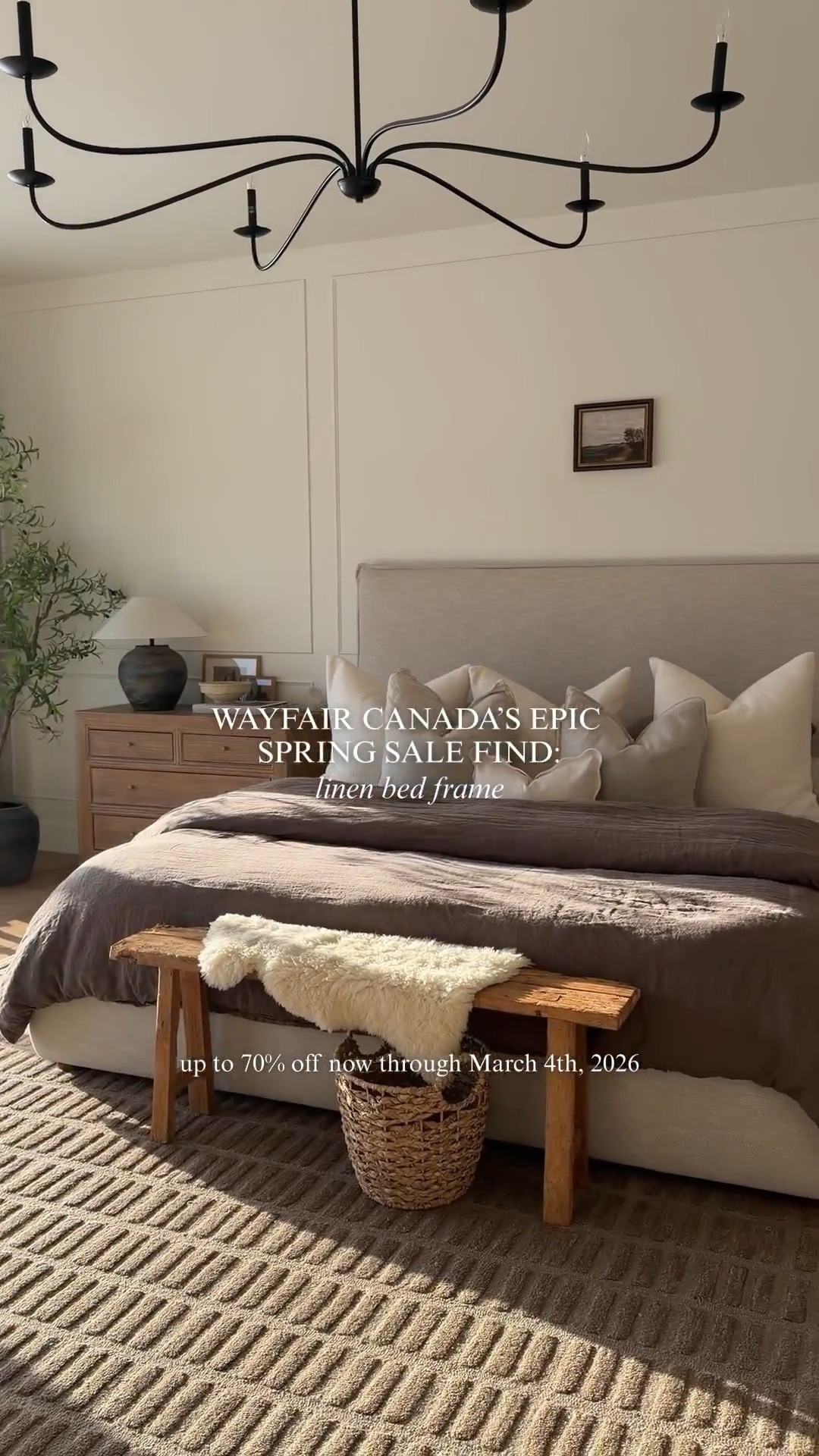 Our French seam linen bed frame has been one of my top sellers for a reason 🤎
The soft texture, the tailored seams, the way it instantly makes the room feel elevated but still cozy… it’s timeless.

I found it at Wayfair Canada and it’s included in their Epic Spring Sale with Up to 70% Off, Running from now through March 2nd, 2026.

If you’ve been thinking about upgrading your bed, this is such a beautiful foundation piece.

#wayfaircahome #wayfaircapartner 

#LTKsale #LTKhome #LTKcanada