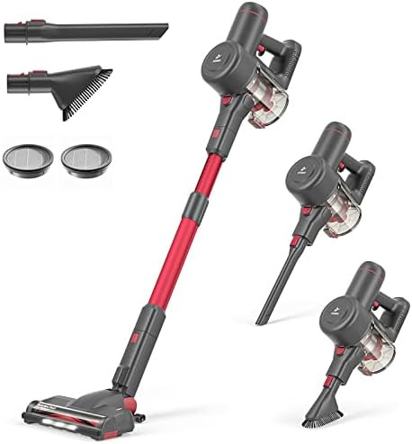 Cordless Vacuum Cleaner, 250W Powerful 25KPA Suction Stick Vacuum Cleaner with 2200mAh Battery 35Min | Amazon (US)