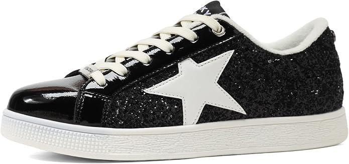 K KIP WOK Glitter Fashion Sneakers | Sparkly Bling Shiny Bedazzled Wedding Bridal Shoes for Women | Amazon (US)