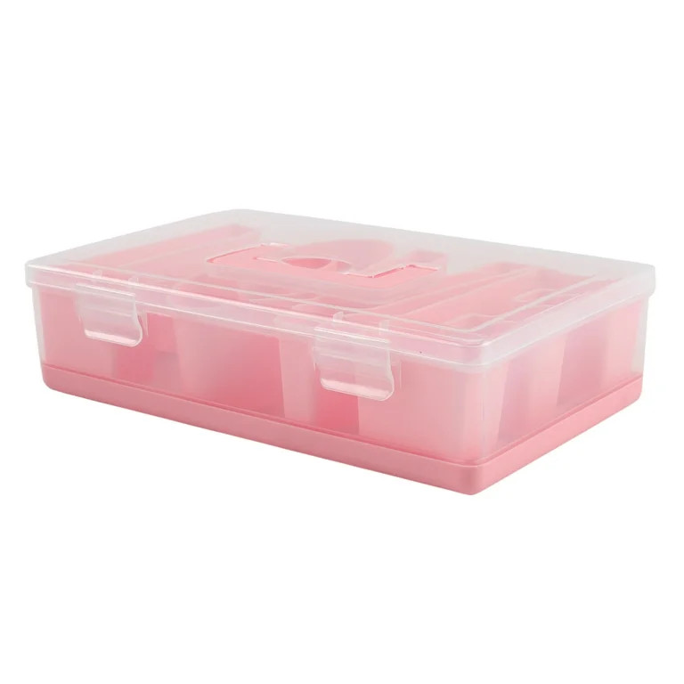 Cook with Color Valentine’s Day Figural Plastic Snack Box, Pink LOVE Design | Walmart (US)