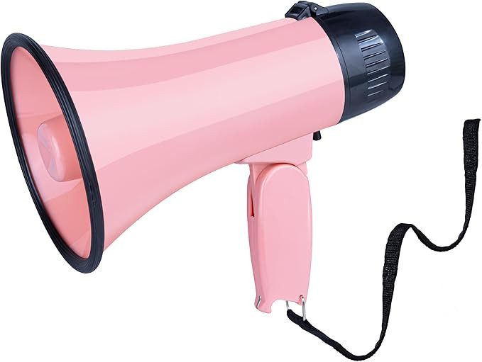 MyMealivos Portable Megaphone Bullhorn 20 Watt Power Megaphone Speaker Voice and Siren/Alarm Mode... | Amazon (US)