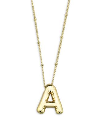 Initial Balloon Pendant Necklace, 16-19.5" | Bloomingdale's (US)