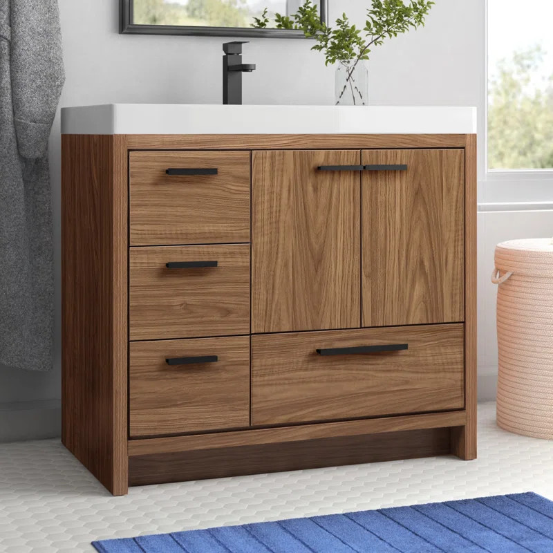 Albers 36'' Single Bathroom Vanity with Resin Top | Wayfair North America