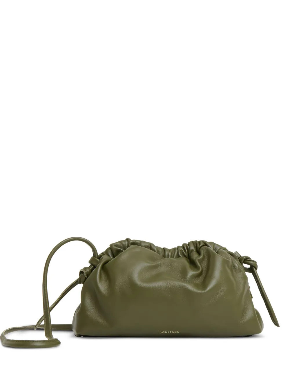 Mansur Gavriel mini Cloud clutch bag - Green | Farfetch Global