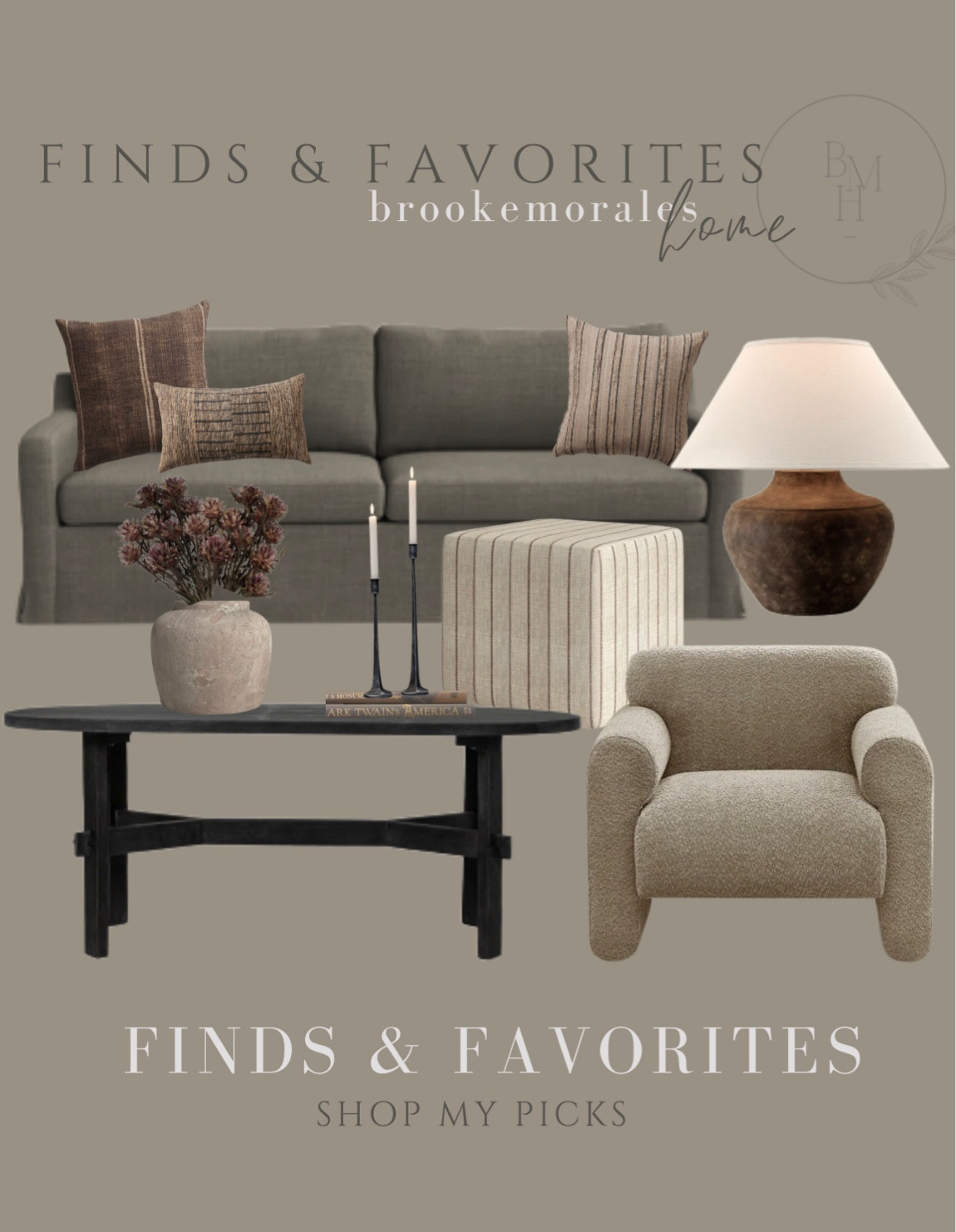 Shop these gorgeous finds! 

sofa, accent chair, coffee table, lamp, designer look, organic modern, throw pillow 

#LTKhome #LTKsalealert #LTKstyletip