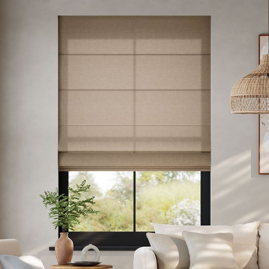 Roman Shades Classic - Brown, Select Blinds | Select Blinds