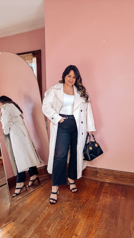 So chic in closet staples! 

Wearing a 32 in the black jeans, size large in the trench coat, size xl in the white tshirt.

Midsize
Curvy
Wardrobe staples
Capsule wardrobe
Ankle jeans
Levi’s jeans
High waisted jeans
Gold jewelry 

#LTKmidsize #LTKstyletip #LTKfindsunder100