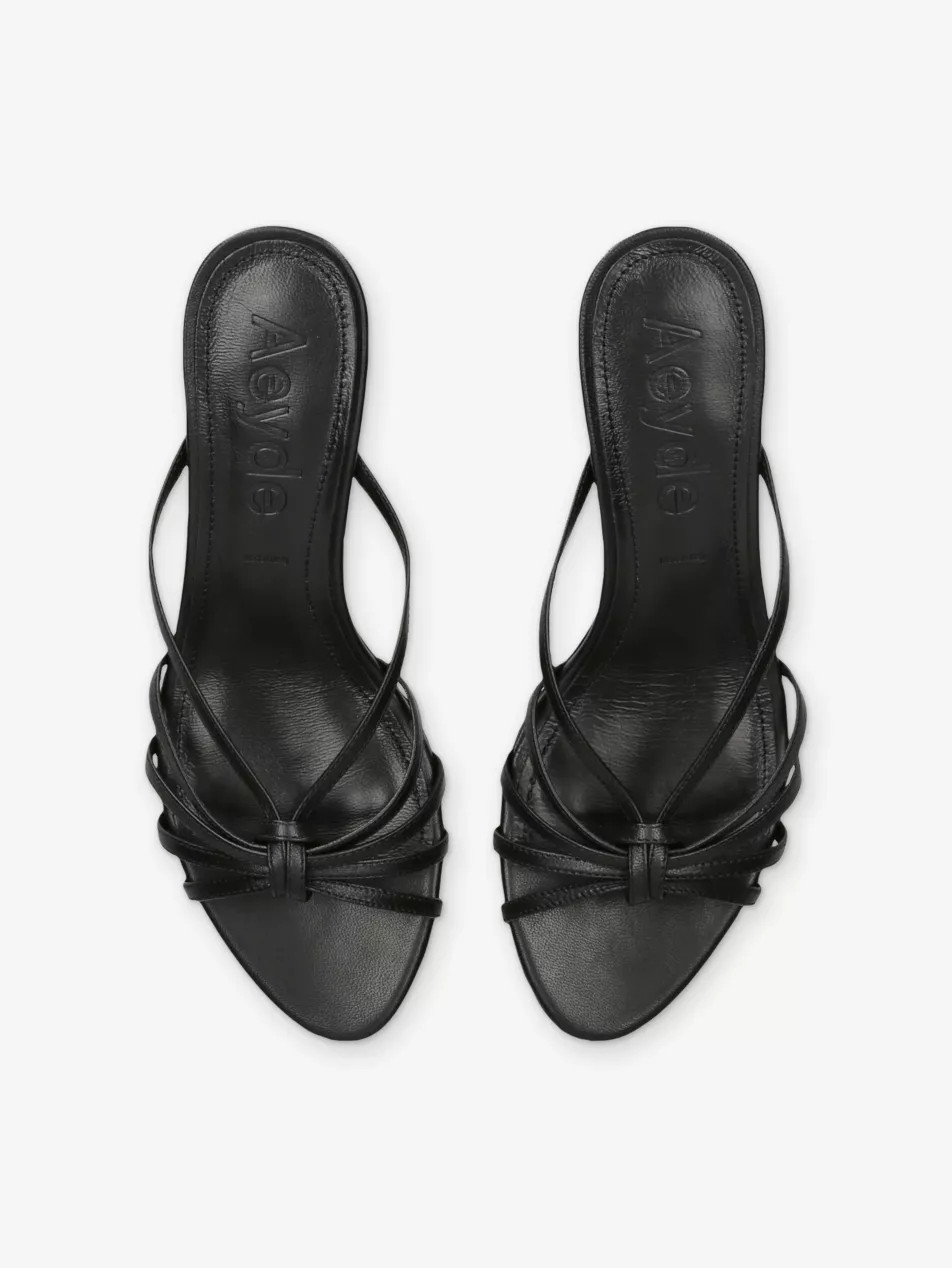Abby Leather Heeled Mules | Selfridges