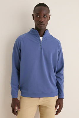 Bali Blue Cradle Pique Performance Pullover | Tuckernuck (US)