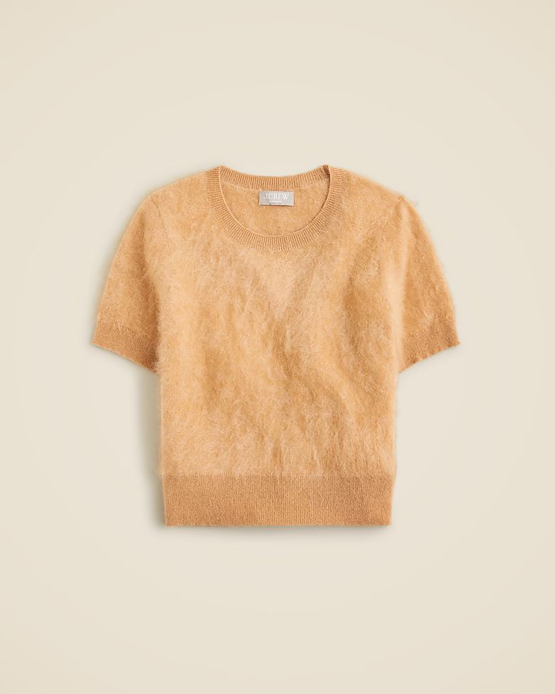 Brushed cashmere T-shirt | J. Crew US