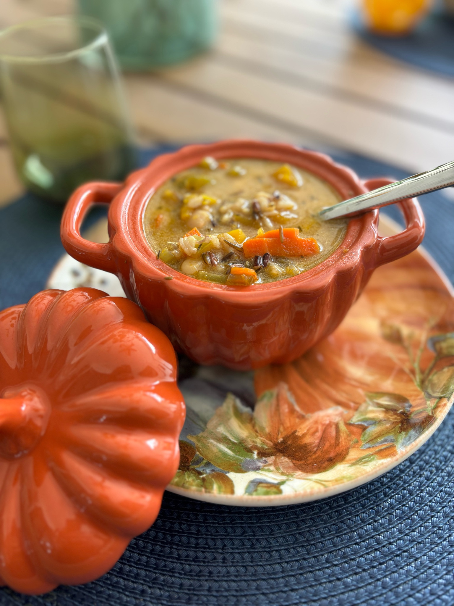 Pumpkin & Wild Rice Soup for the first day of Fall! Check pit the recipe and everything you’ll need to make this delicious soup! 

#LTKFallSale #LTKHome #LTKSeasonal
