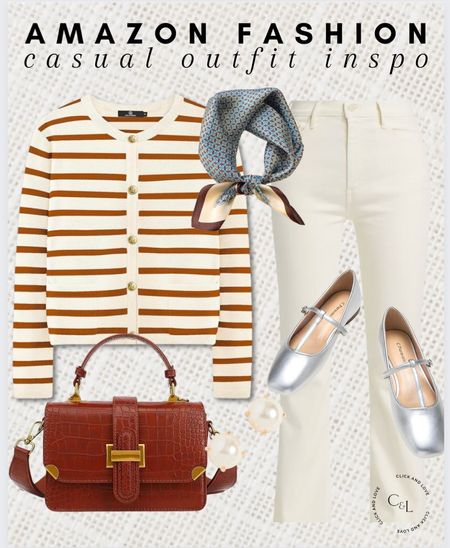 Amazon causal outfit finds ✨ silk scarves add a classic touch to your look! 

Stripe sweater, cardigan, wide leg pants, flare jeans, slippers, flats, purse, handbag, silk scarf, Womens fashion, fashion, fashion finds, outfit, outfit inspiration, clothing, winter fashion, summer fashion, spring fashion, wardrobe, fashion accessories, Amazon, Amazon fashion, Amazon must haves, Amazon finds, amazon favorites, Amazon essentials #amazon #amazonfashion

#LTKstyletip #LTKfindsunder50 #LTKmidsize