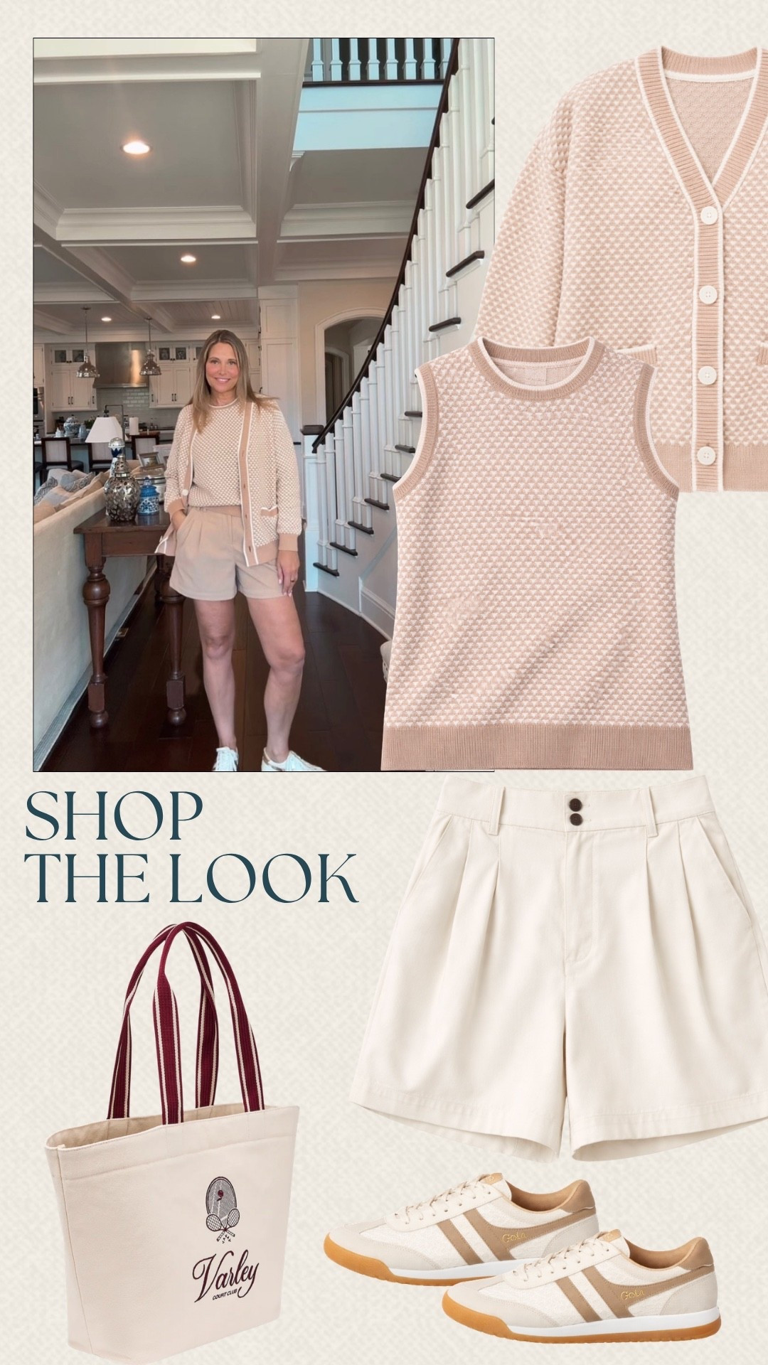 This Varley outfit is an easy outfit to throw on and be comfortable while staying put together! The matching knit tops and shorts pull the outfit together! This would be great for travel days, running errands, or an easy day!

#LTKMidsize #LTKSeasonal #LTKOver40