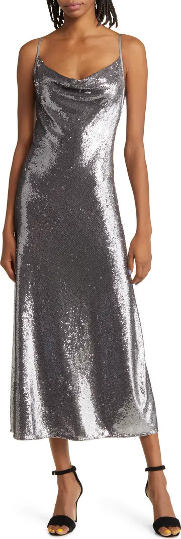 AllSaints Hadley Sequin Slipdress | Nordstrom | Nordstrom