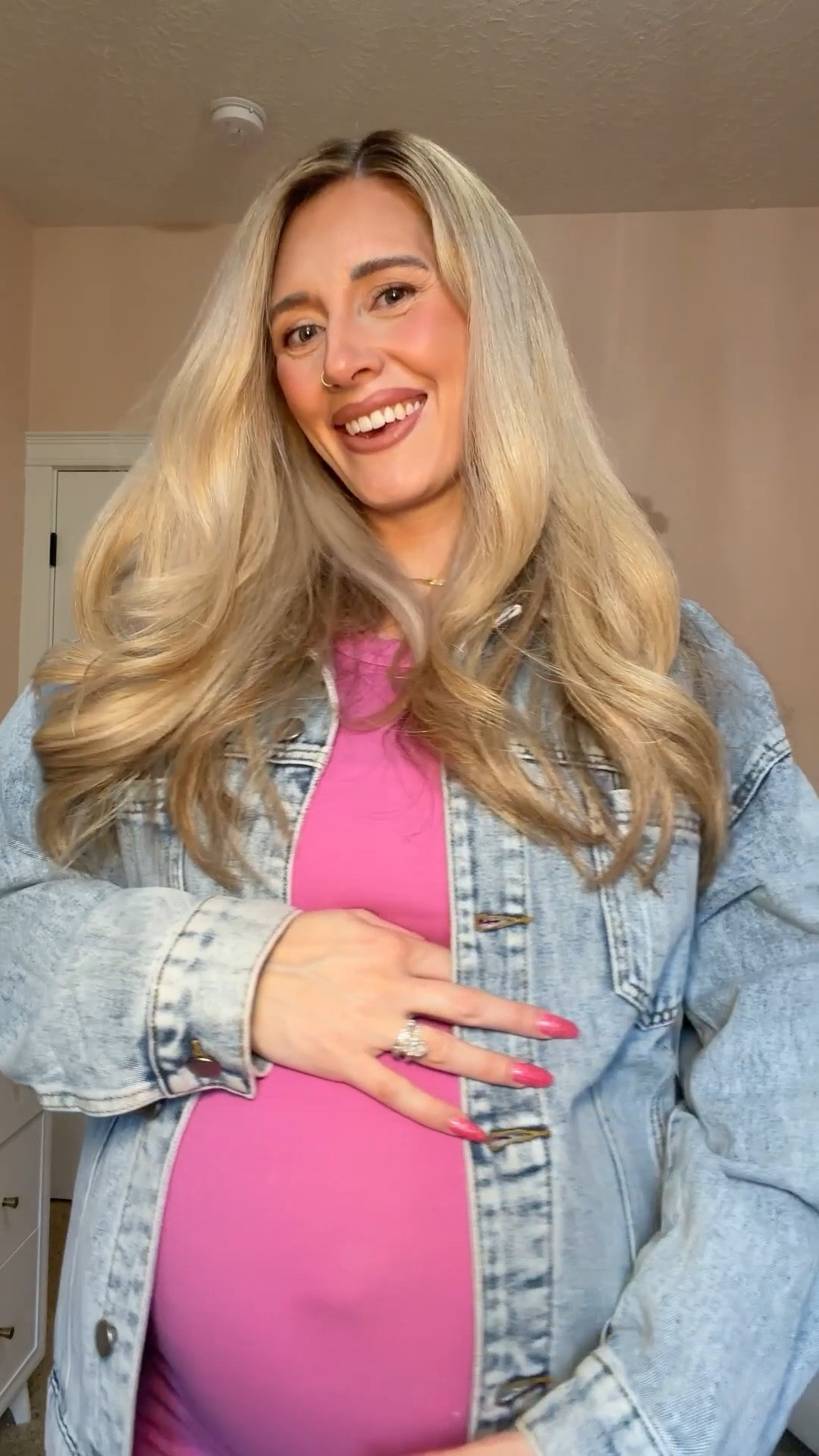 32 weeks pregnant OOTD. Dress isn’t maternity so sized up to a L for the bump. 

#LTKgrwm #LTKootd #LTKBump