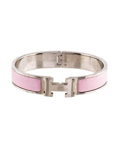 Hermès Clic H Bracelet Pink | The RealReal