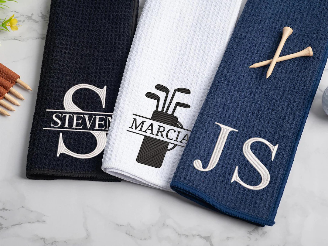Embroidered Golf Towel, Personalized Golf Towel, Monogrammed Golf Towel，Golf Gift - Embroidered... | Etsy (US)