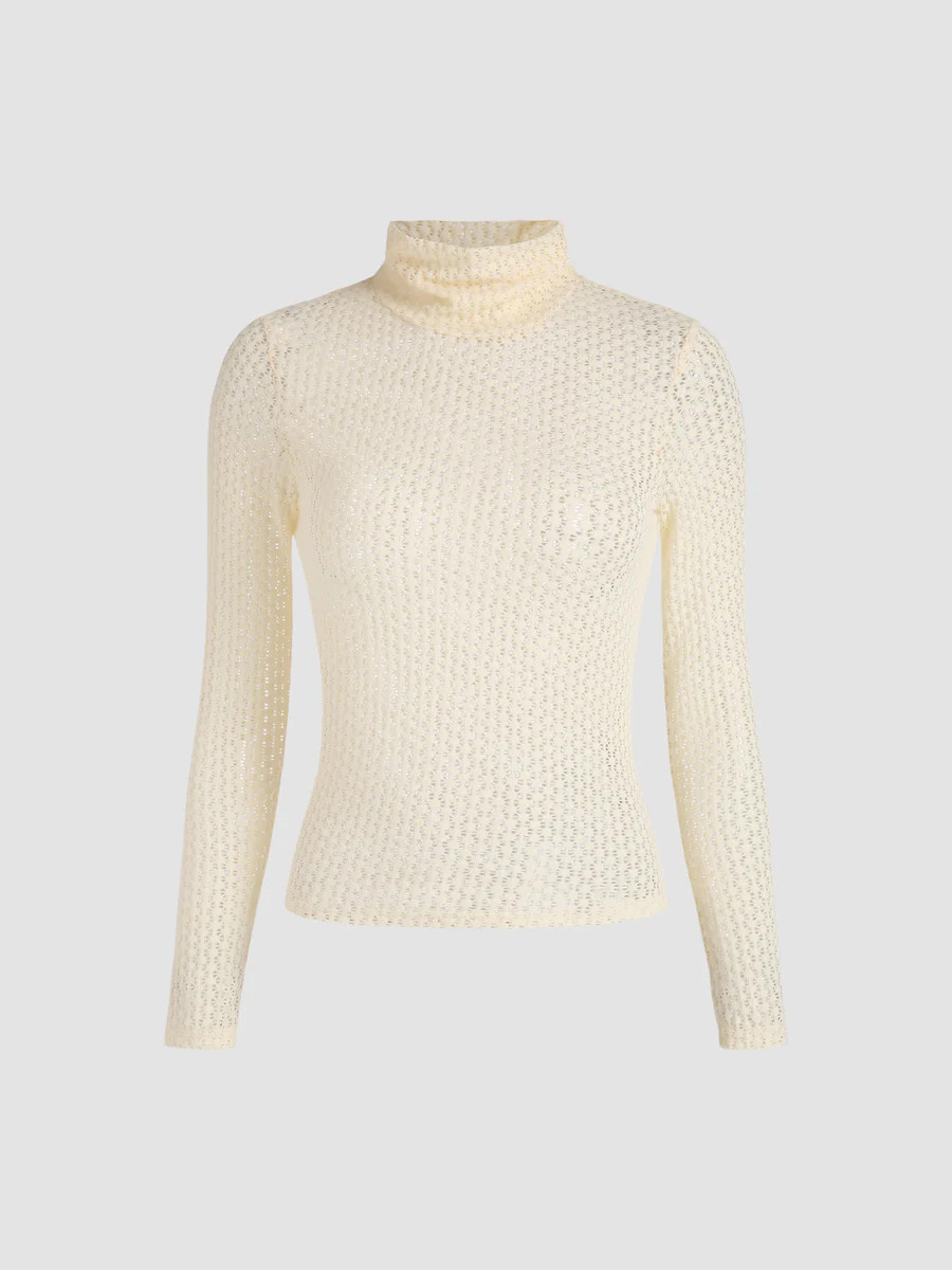 White Noise Turtleneck Long Sleeve Tee | Cider