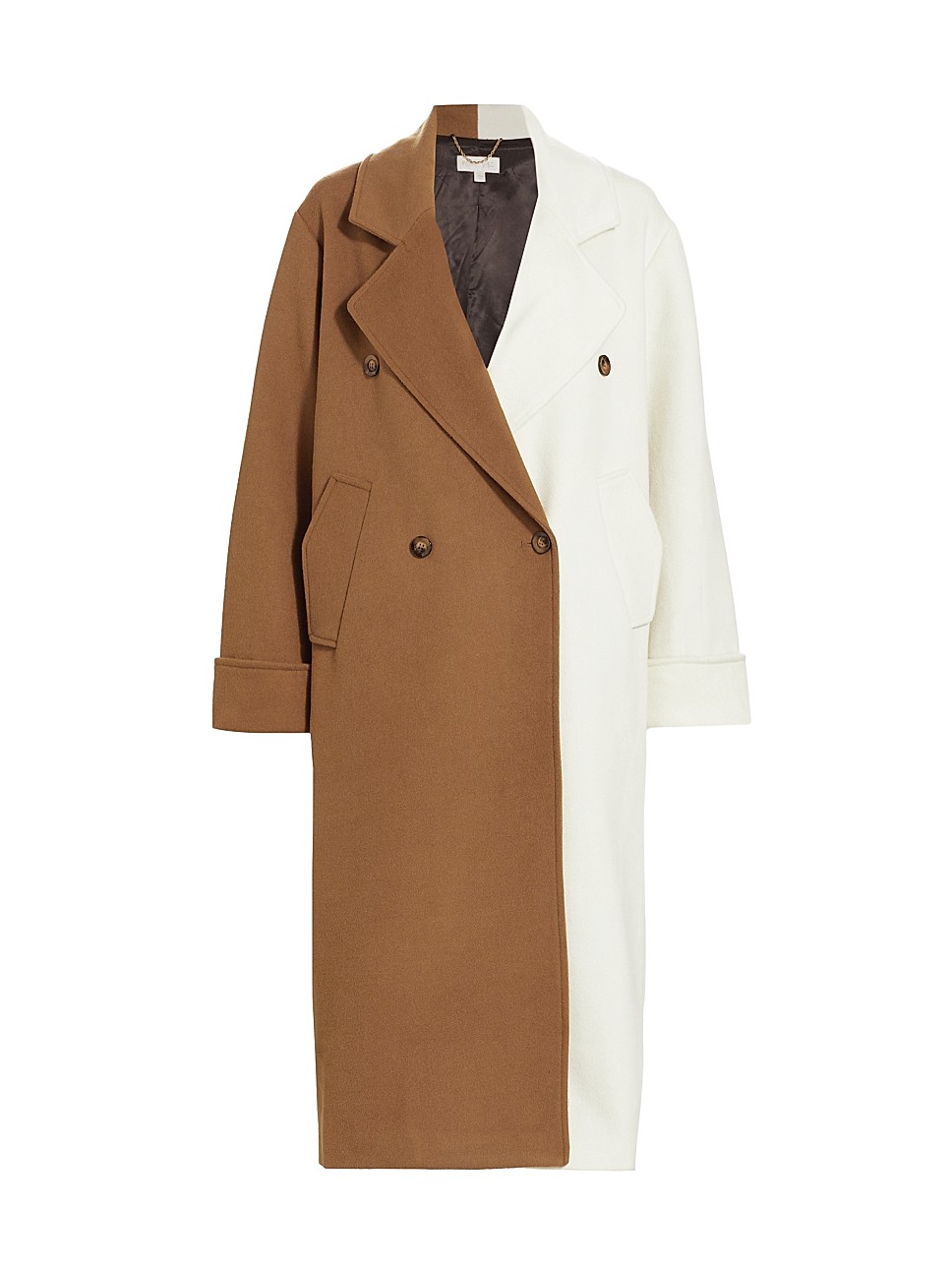 Minka Double-Breasted Colorblocked Coat | Saks Fifth Avenue