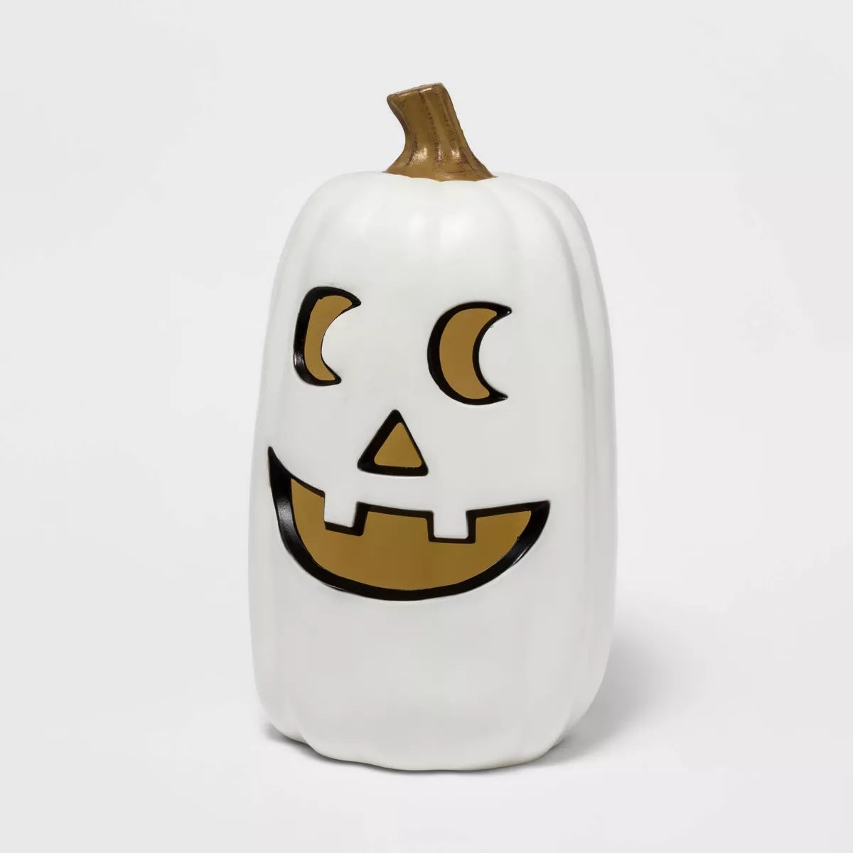 16" Lit Pumpkin White Halloween Decorative Prop - Hyde & EEK! Boutique™ | Target