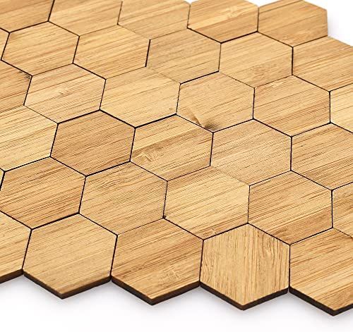 iLAND Dollhouse Flooring on 1:12 Scale, Dollhouse Floor Boards of Geometric Bamboo for Dollhouse ... | Amazon (US)