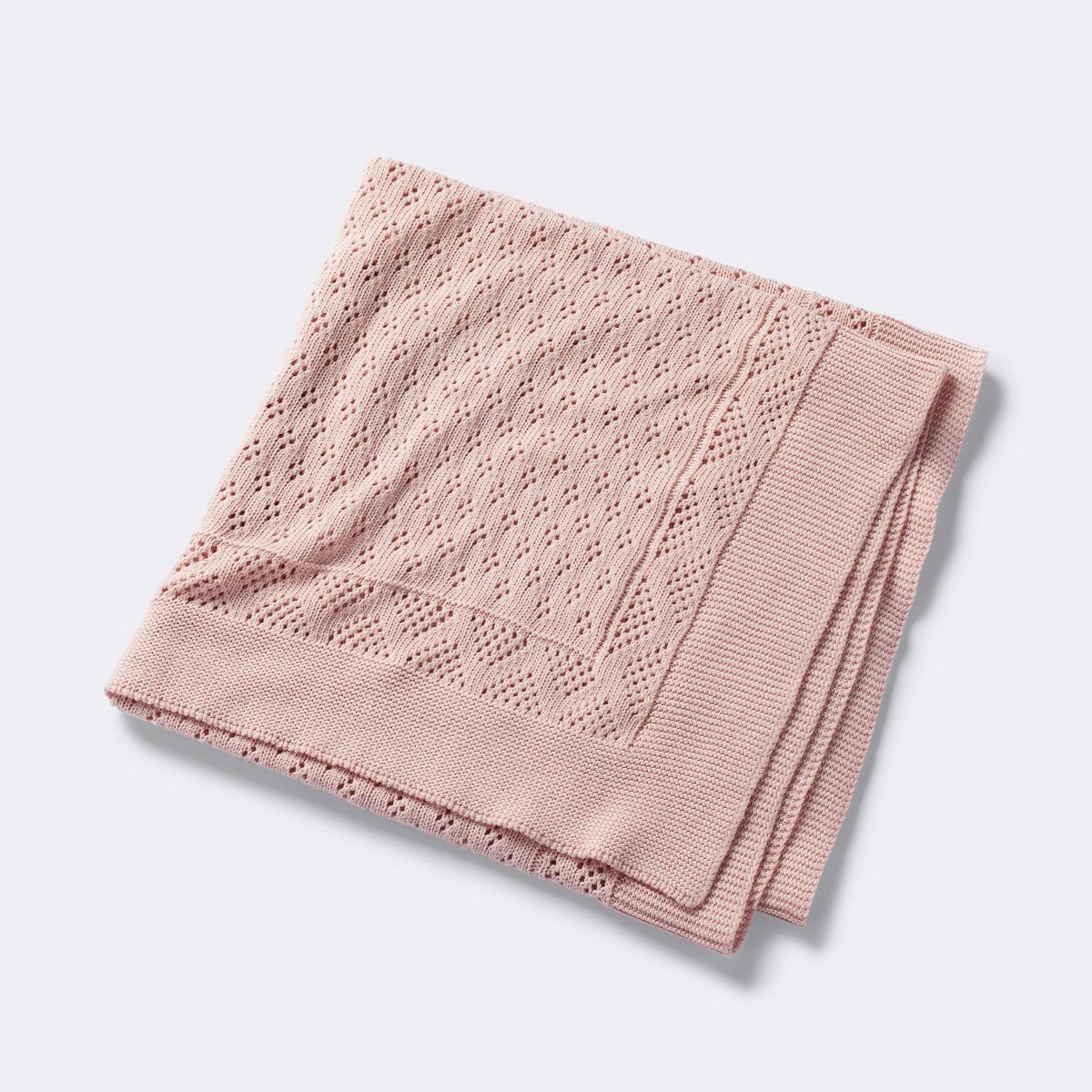 Seed Stitch Pointelle Baby Blanket - Dark Pink - Cloud Island™ | Target