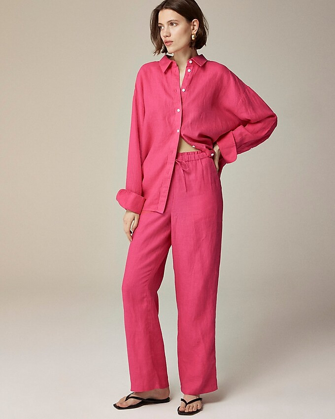 Soleil pant in linen | J. Crew US