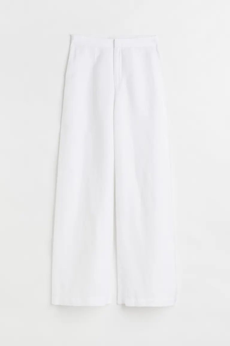 Elegante Hose aus Leinenmischung | H&M (DE, AT, CH, NL, FI)