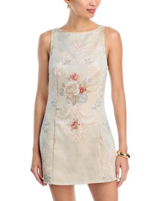 Jacquard Rose Sleeveless Mini Dress - Exclusive | Bloomingdale's (US)