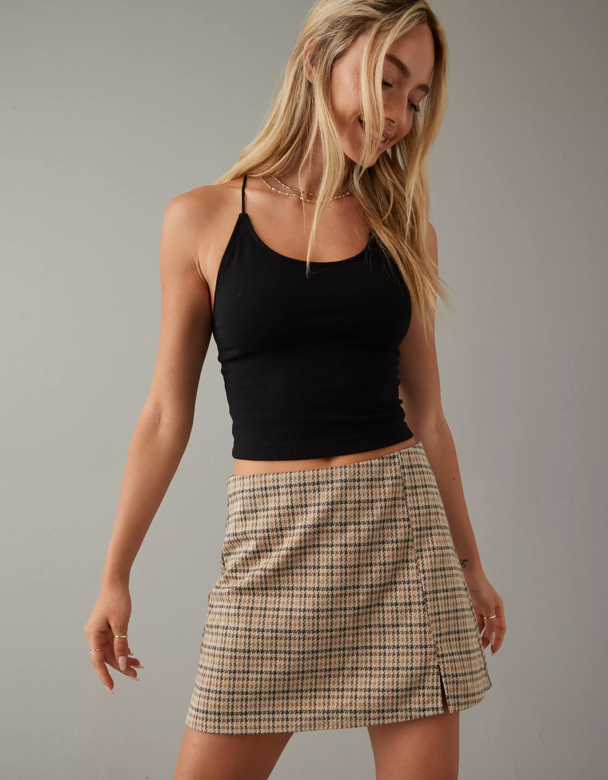 AE Plaid It Knit Skort | American Eagle Outfitters (US & CA)